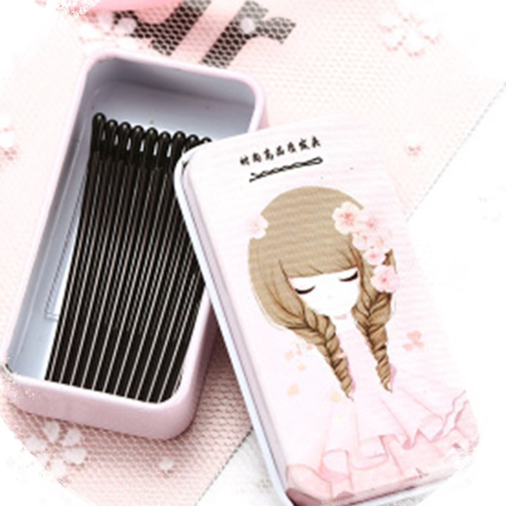 Hair Clips in Metal Match Box - Picture 2 of 2